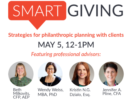Join us May 5! “Smart Giving” with CCF’s Professional Advisors